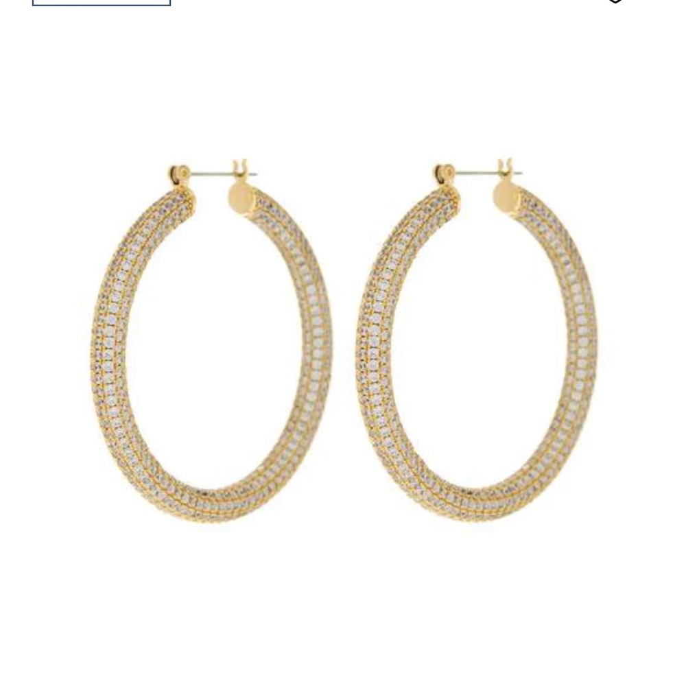 Luv Aj Pave Amalfi Hoops Gold